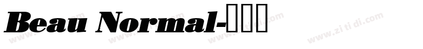 Beau Normal字体转换
